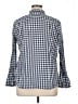 Talbots Checkered-gingham Blue Long Sleeve Button-Down Shirt Size XL - photo 2