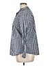 Talbots Checkered-gingham Blue Long Sleeve Button-Down Shirt Size XL - photo 5