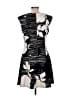 Apt. 9 Graphic Black Casual Dress Size L - photo 2