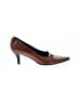 Manas Lea Foscati 100% Leather Brown Heels Size EU 38 - photo 1
