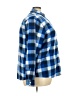 Riders by Lee 100% Polyester Checkered-gingham Blue Long Sleeve Blouse Size 3X - photo 4