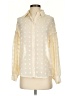 Zara 100% Polyester Polka Dots Ivory Long Sleeve Blouse Size XS - photo 1