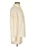 Zara 100% Polyester Polka Dots Ivory Long Sleeve Blouse Size XS - photo 4
