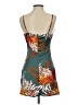 Unbranded 100% Polyester Tropical Brown Cocktail Dress Size XS - photo 2