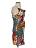 Unbranded 100% Polyester Tropical Brown Cocktail Dress Size XS - photo 4