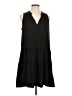 Max Studio Solid Black Casual Dress Size L - photo 1