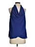 NY Collection Blue Sleeveless Blouse Size P (petite) - photo 1