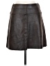 Max Studio 100% Polyurethane Brown Faux Leather Skirt Size XS - photo 1