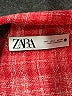 Zara Tweed Red Long Sleeve Button-Down Shirt Size L - photo 7