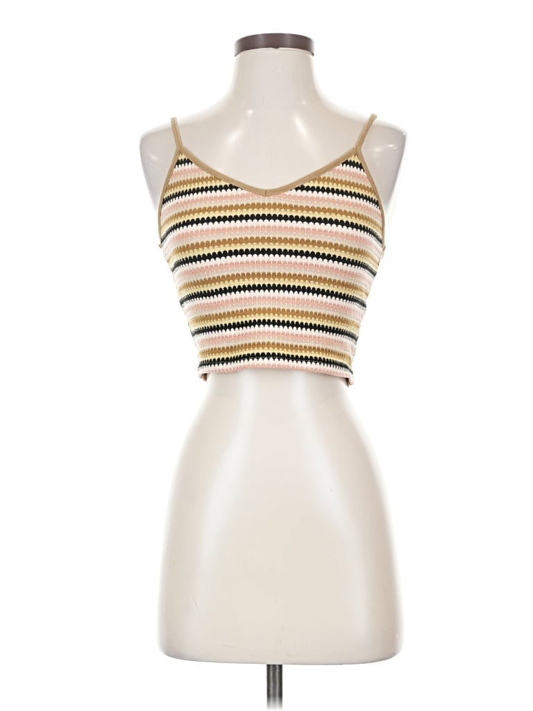 Pre-owned Rip Curl Tube Top Tan Strapless Neckline Tops In Brown