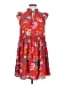 Ann Taylor LOFT 100% Polyester Floral Red Casual Dress Size XS - photo 1