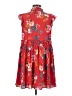 Ann Taylor LOFT 100% Polyester Floral Red Casual Dress Size XS - photo 2