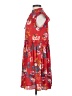 Ann Taylor LOFT 100% Polyester Floral Red Casual Dress Size XS - photo 5