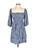 Roxy 100% Viscose Paisley Blue Casual Dress Size S - photo 1