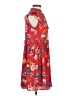 Ann Taylor LOFT 100% Polyester Floral Red Casual Dress Size XS - photo 4