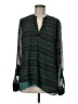 Democracy 100% Polyester Green Long Sleeve Blouse Size M - photo 1