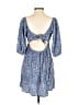 Roxy 100% Viscose Paisley Blue Casual Dress Size S - photo 2