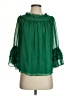 CeCe 100% Polyester Green 3/4 Sleeve Blouse Size S - photo 1