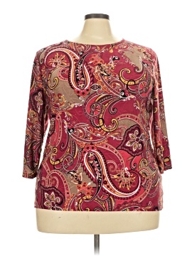 Jm Collection 3/4 Sleeve Top