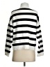 Tahari Stripes Silver Pullover Sweater Size S - photo 2