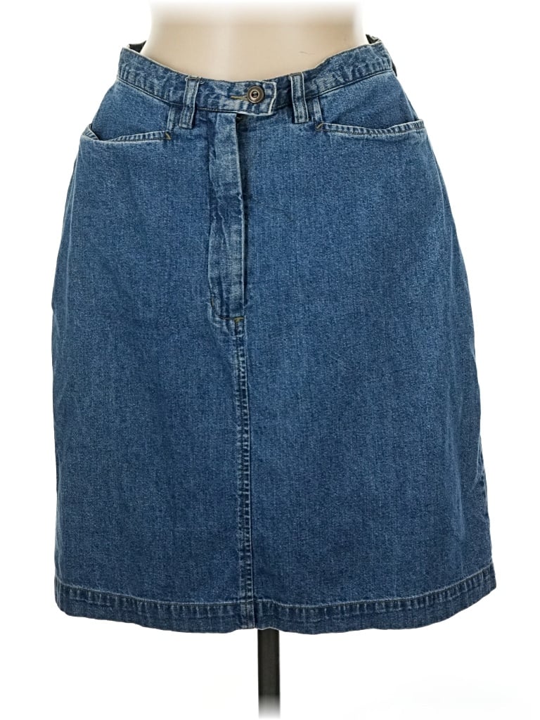 Pre-owned Woolrich Denim Skirt In Blue