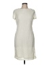 Unbranded 100% Polyester Chevron-herringbone Ivory Cocktail Dress Size 8 (estimated) - photo 1