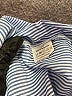 Unbranded 100% Polyester Houndstooth Blue Long Sleeve Blouse Size S - photo 7