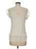 Ann Taylor Ivory Short Sleeve Top Size M - photo 2