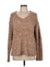Ann Taylor LOFT Outlet Tweed Brown Pullover Sweater Size L - photo 1