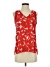 T Tahari 100% Polyester Red Sleeveless Blouse Size XS - photo 1