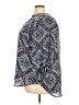 Maurices 100% Polyester Paisley Blue 3/4 Sleeve Blouse Size 24 (3) - photo 5