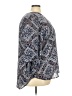 Maurices 100% Polyester Paisley Blue 3/4 Sleeve Blouse Size 24 (3) - photo 4