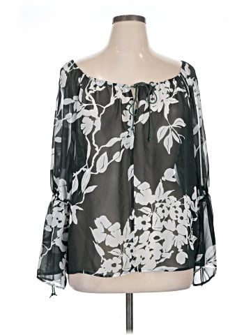 Eva Mendes by New York & Company 3/4 Sleeve Blouse (view 1)