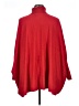 JM Collection Red Poncho Size 1X - photo 2