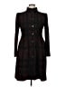 Burberry Burgundy Black Coat Size 14 - photo 1