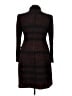 Burberry Burgundy Black Coat Size 14 - photo 2