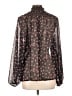 Elizabeth and James 100% Polyester Black Long Sleeve Blouse Size L - photo 2