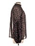 Elizabeth and James 100% Polyester Black Long Sleeve Blouse Size L - photo 4