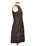 BCBGMAXAZRIA Chevron-herringbone Brown Cocktail Dress Size XS - photo 4
