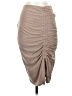 Express Solid Tan Casual Skirt Size XS - photo 1