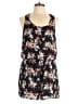 Xhilaration 100% Polyester Floral Black Romper Size L - photo 1