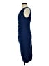 BCBGMAXAZRIA Solid Blue Cocktail Dress Size 4 - photo 5