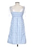 Unbranded Checkered-gingham Blue Casual Dress Size XXS (estimated) - photo 2
