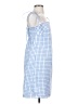 Unbranded Checkered-gingham Blue Casual Dress Size XXS (estimated) - photo 4