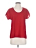 Shrinking Violet Red Short Sleeve Blouse Size XS - photo 1