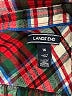 Lands' End 100% Cotton Plaid Red Long Sleeve Button-Down Shirt Size 16 - photo 3