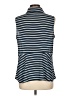 CAbi 100% Polyester Blue Sleeveless Blouse Size L - photo 2