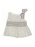 Simonetta 100% Cotton Ivory Sleeveless Top Size 6 - photo 1