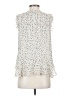 CAbi 100% Polyester Floral Ivory Sleeveless Blouse Size S - photo 2