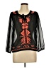 Truth NYC Black 3/4 Sleeve Blouse Size L - photo 1